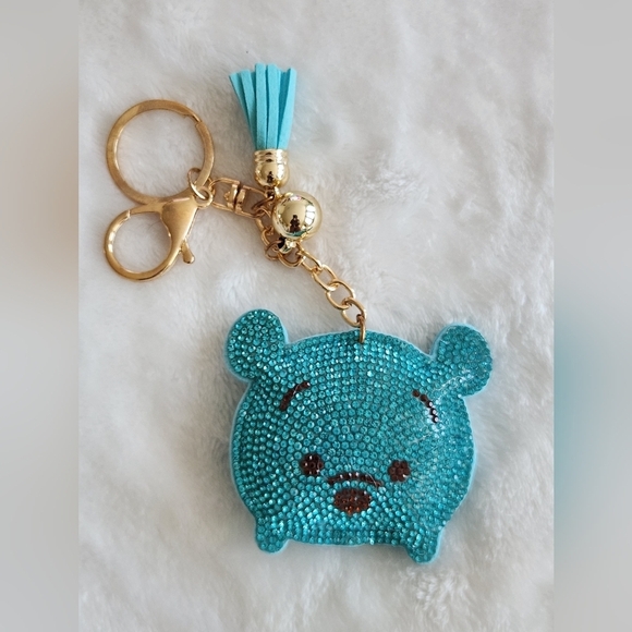 Accessories - Winnie The Pooh Blue Bear Keychain Bag Charn